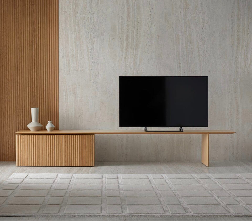 Velasca Extensible Sideboard in Ebony Stained Oak, 3 Doors, 200/271 cm