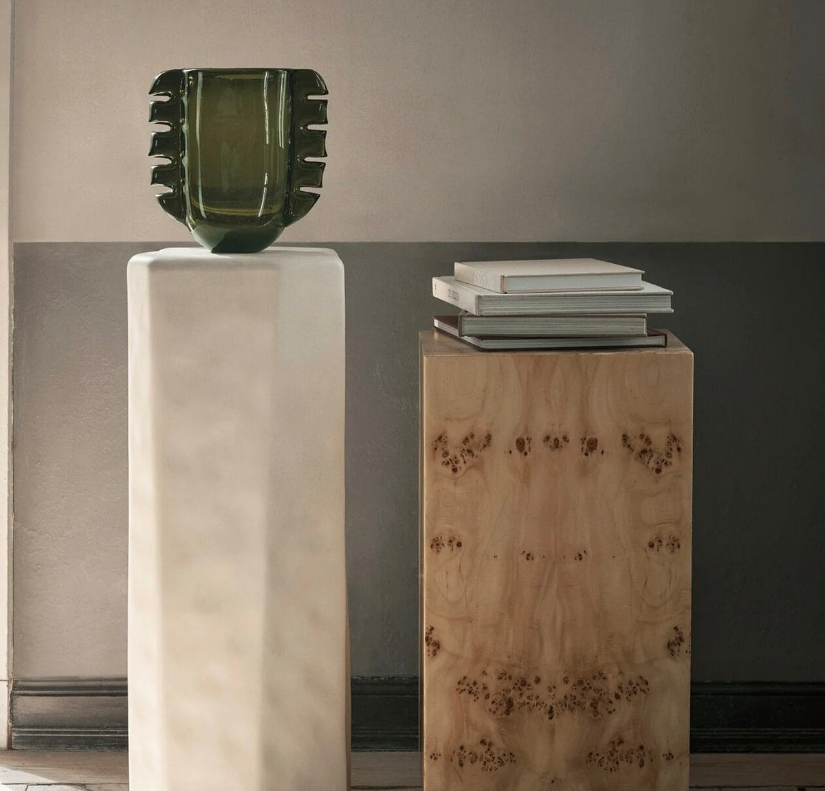 Alas Vase, Moss Green, H25 cm