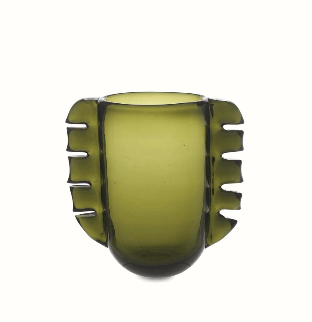 Alas Vase, Moss Green, H25 cm