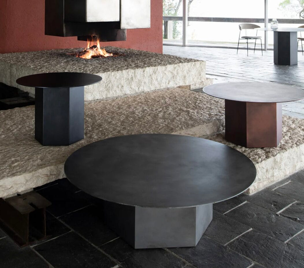 Epic Coffee Table - Midnight Black Steel, Round , Ø80 cm