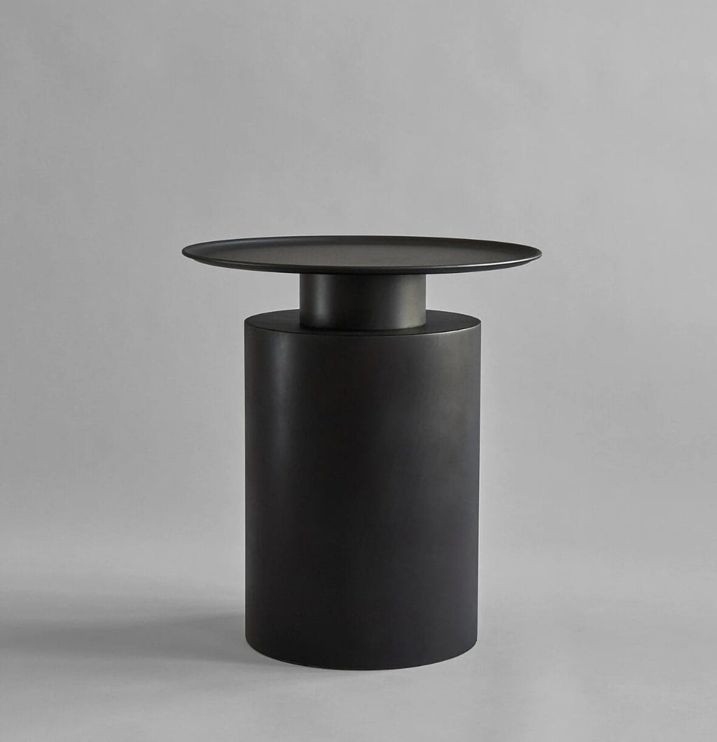 Pillar Table, Tall - Burned Black L45 x W45 x H50cm