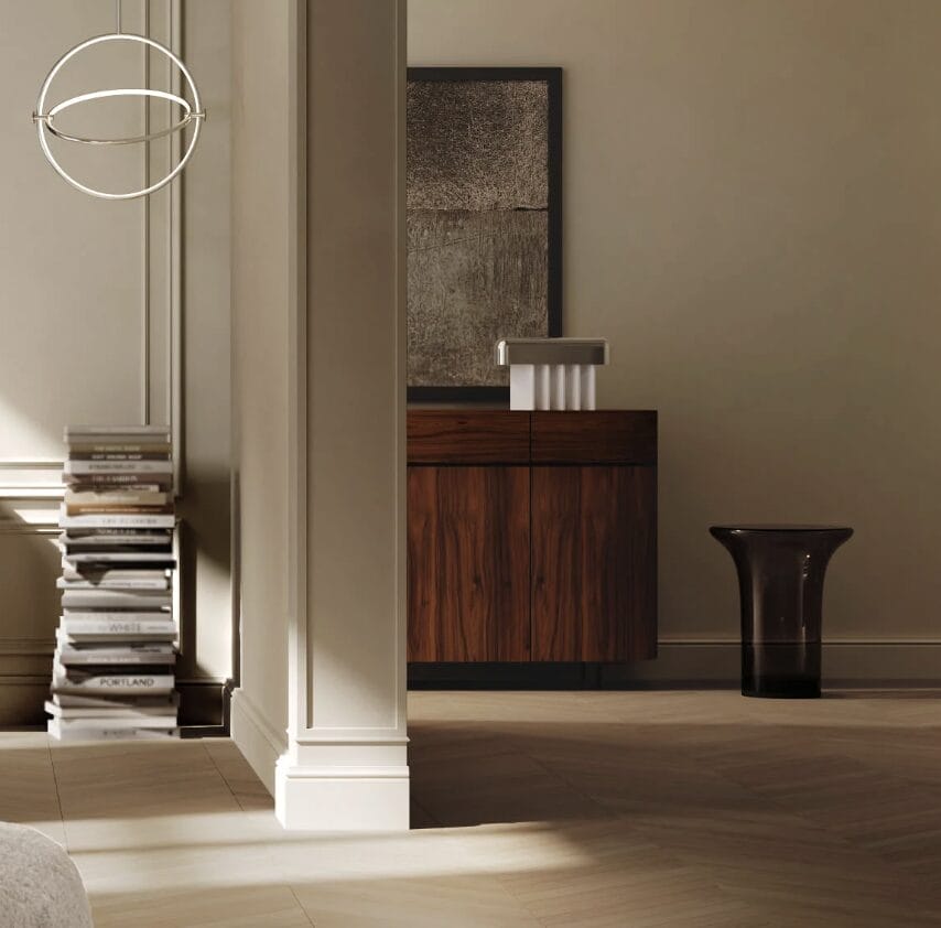 Trumpet Table, Tall - Smoked Forest