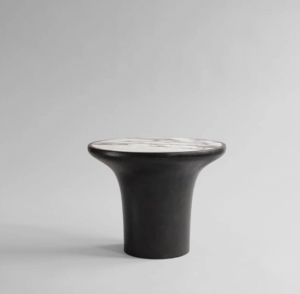 Trumpet Table, Low - Calacatta