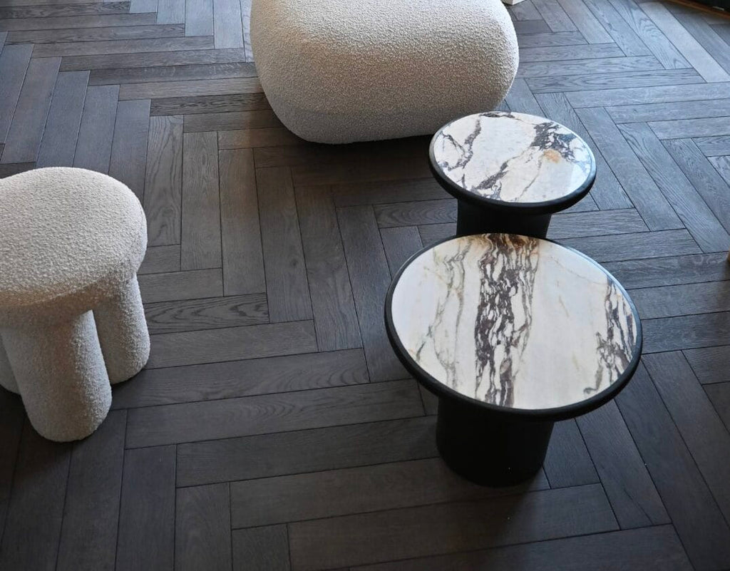 Trumpet Table, Low - Calacatta