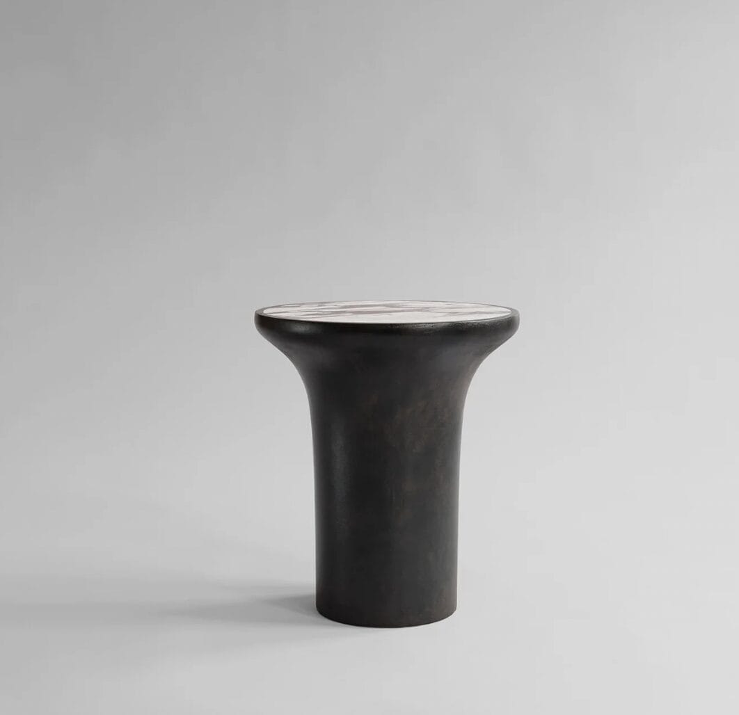 Trumpet Table, Tall - Calacatta