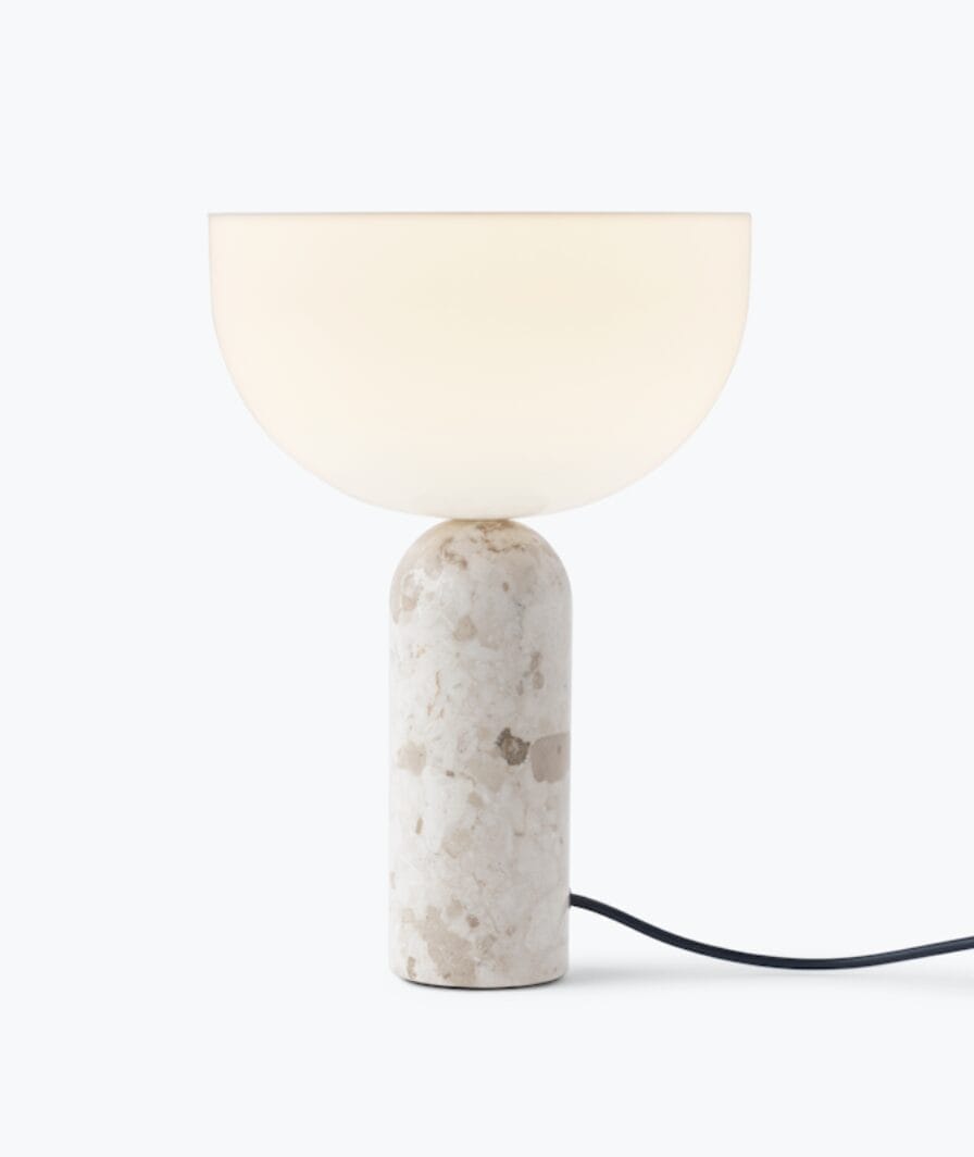 Kizu Table Lamp Small, Kunis Breccia Marble, H35xØ25cm