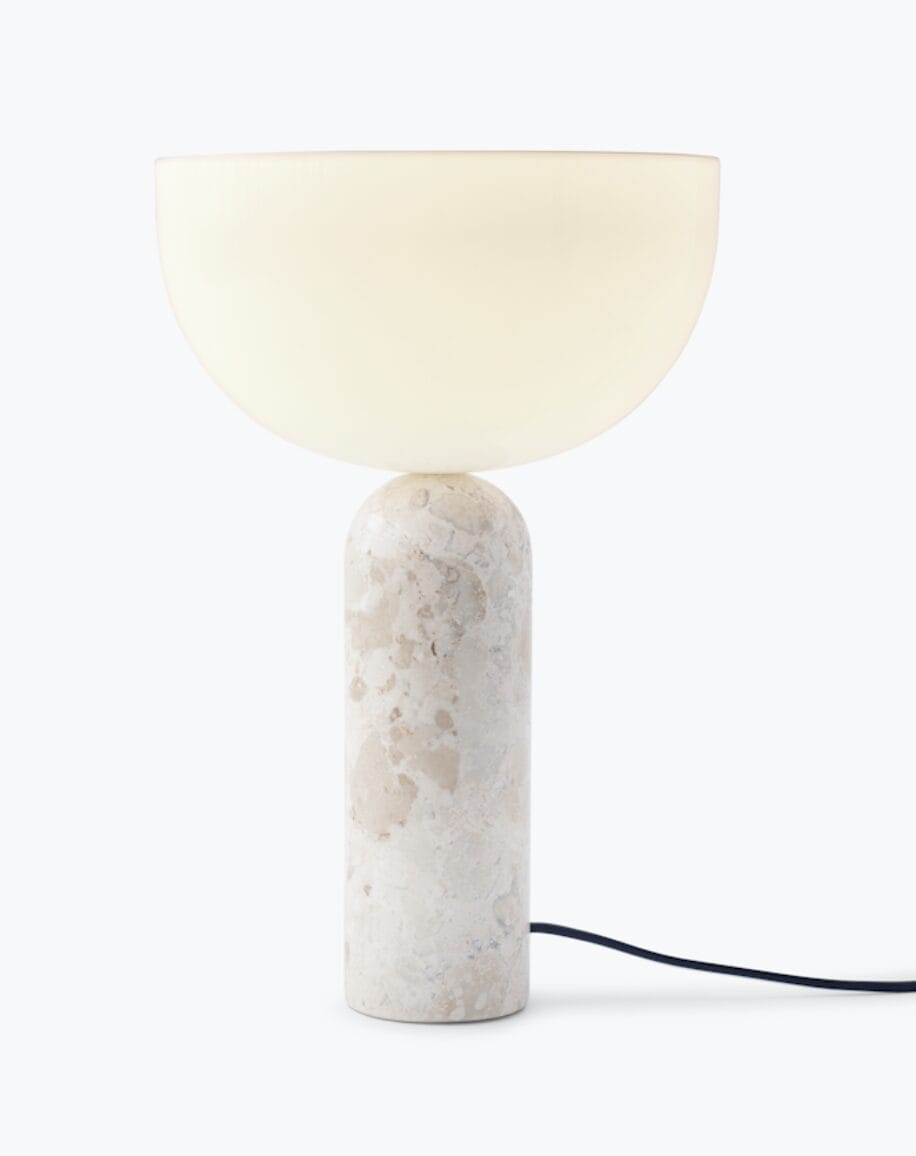 Kizu Table Lamp Large, Kunis Breccia Marble H45xØ30cm