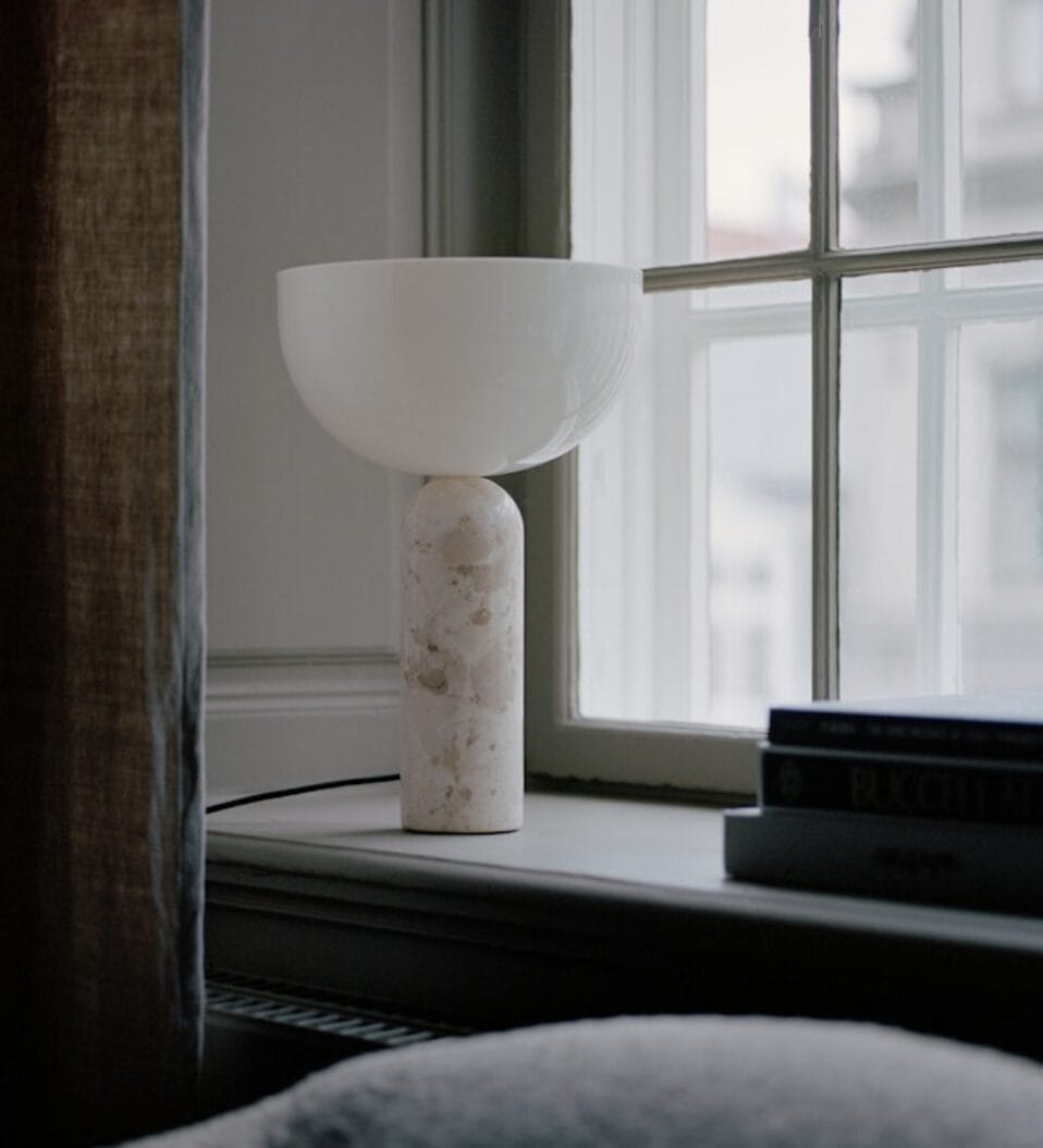 Kizu Table Lamp Large, Kunis Breccia Marble H45xØ30cm
