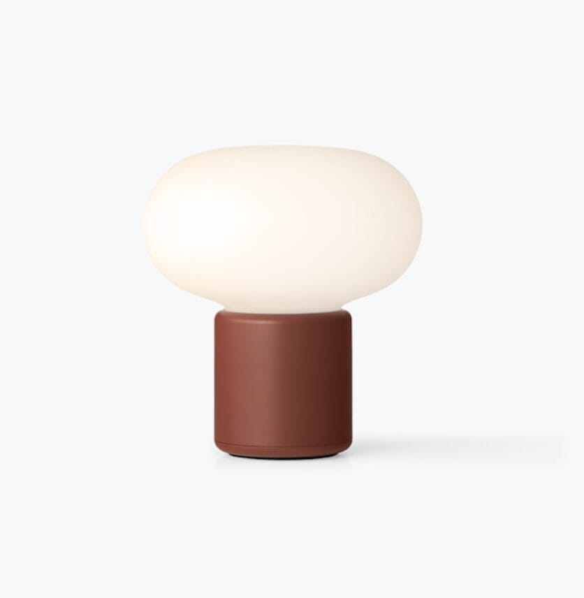 Karl-Johan Portable Table Lamp,Earth Red