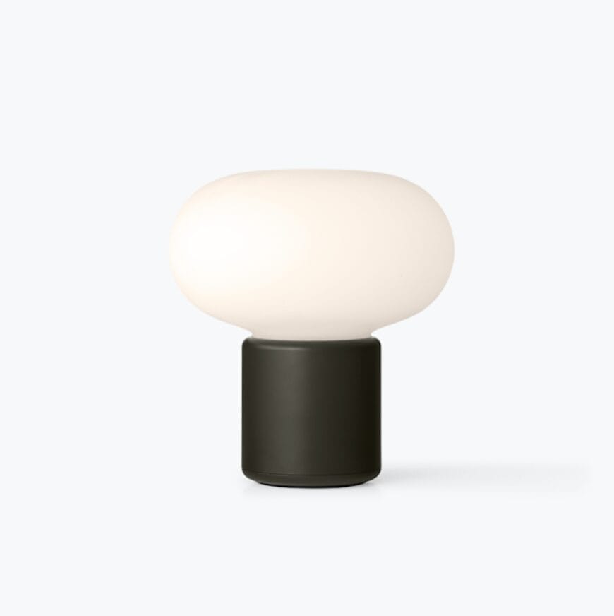 Karl-Johan Portable Table Lamp, Forest Green