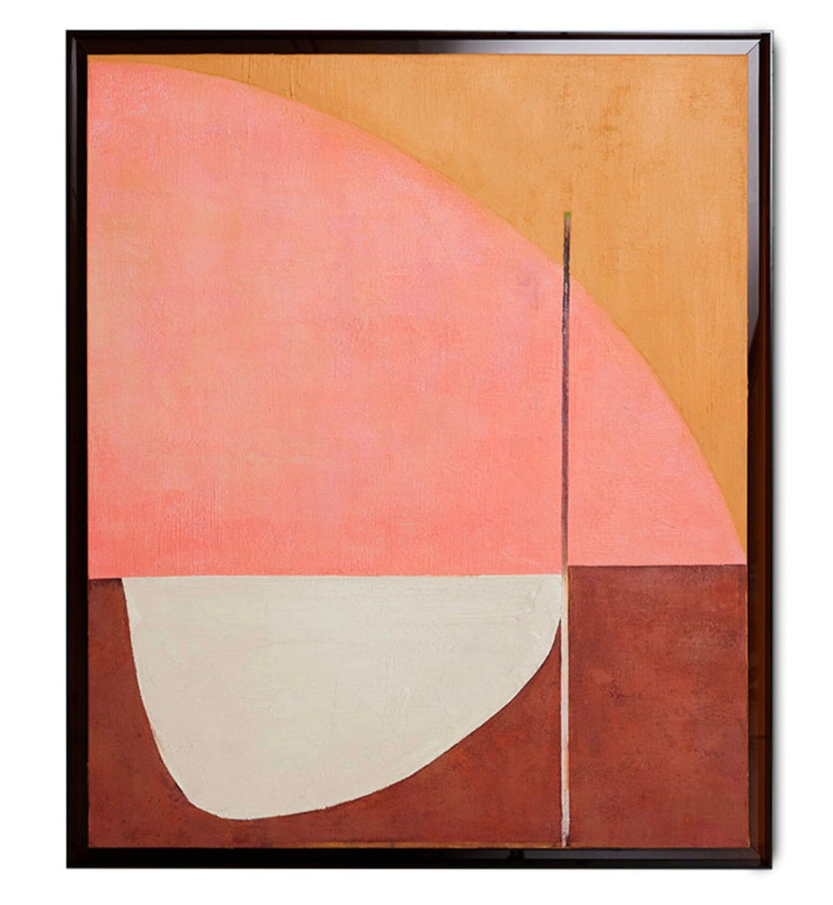 Framed artwork roseate hues, 107x127cm