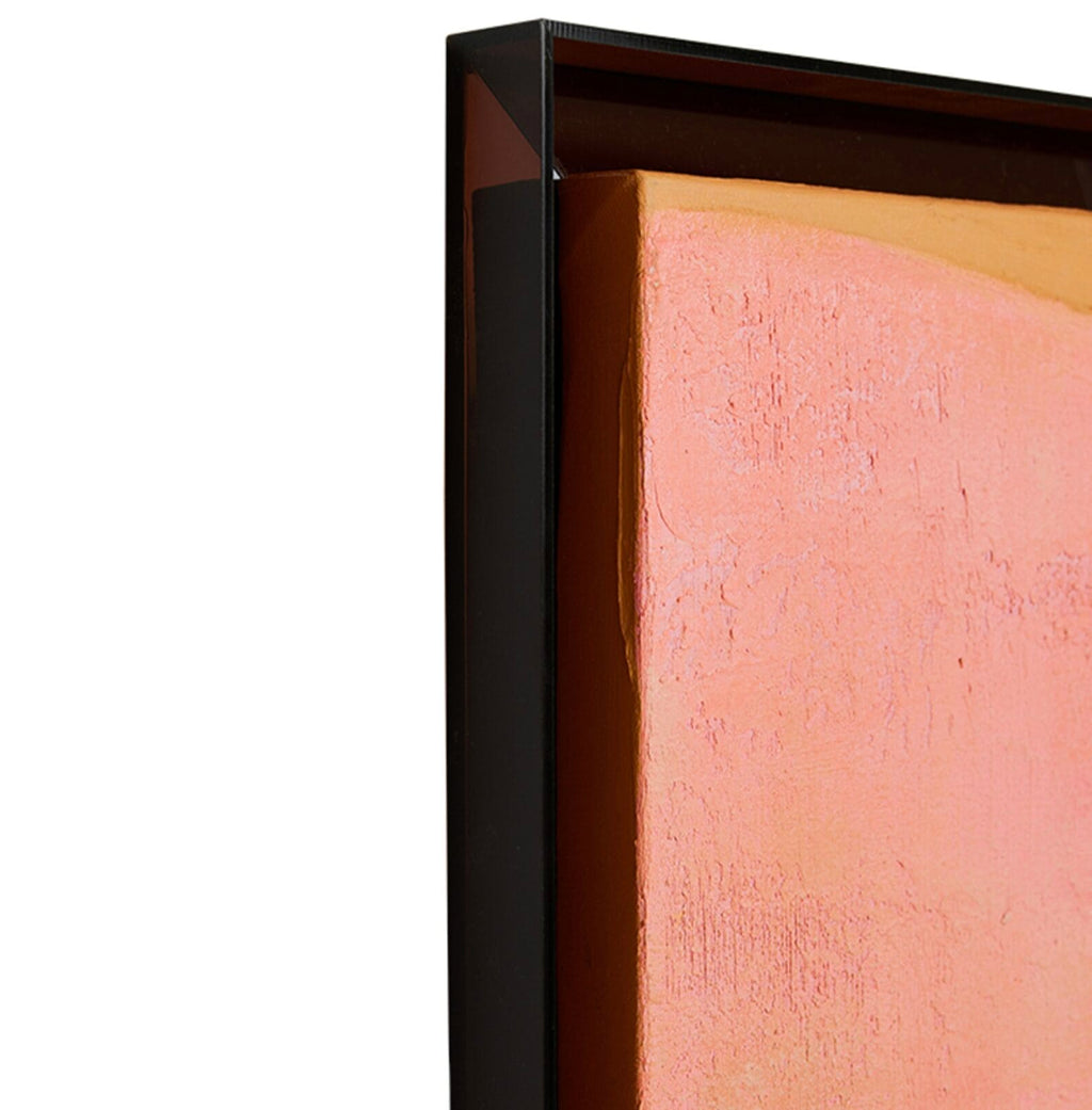 Framed artwork roseate hues, 107x127cm