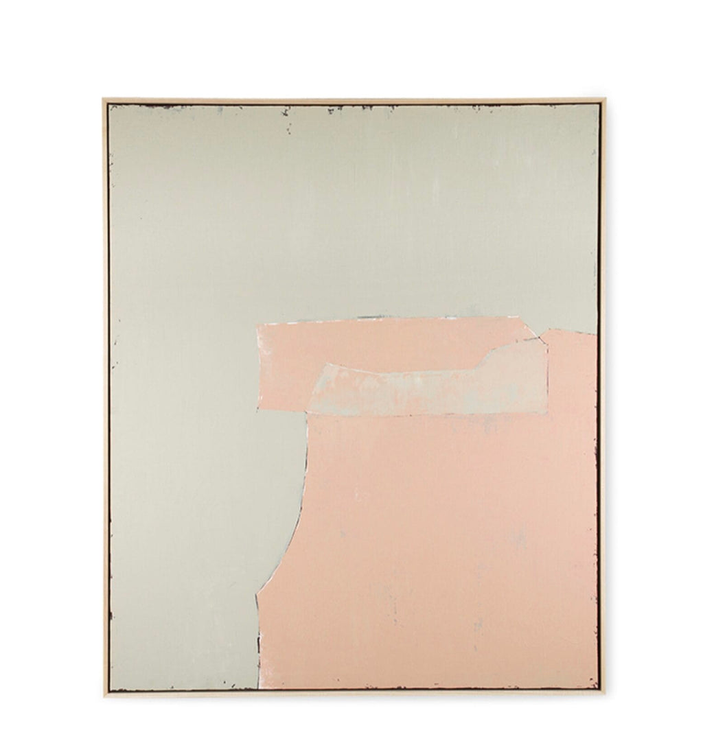 Abstract painting olive/nude, 100x120cm