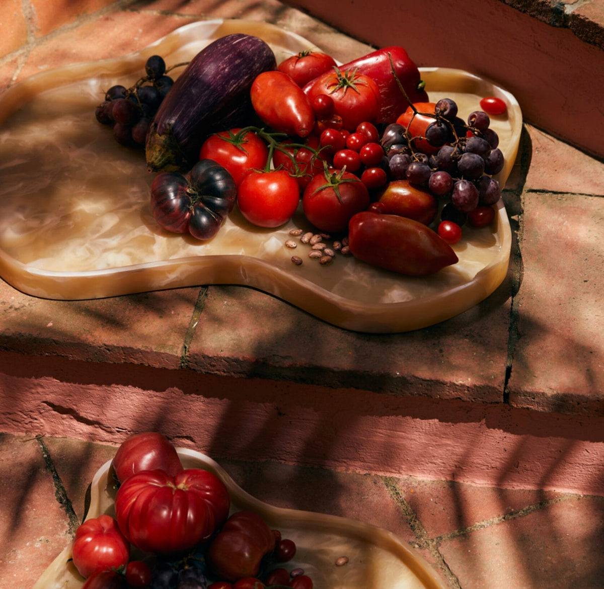 Patio large tray cream 54,5x61,5x3,2cm