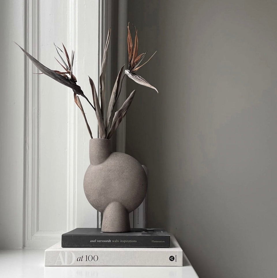 Sphere Vase Bubl, Medio - Taupe, L18 / W8 / H26 CM