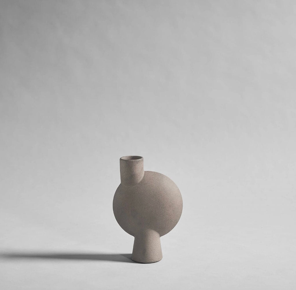 Sphere Vase Bubl, Medio - Taupe, L18 / W8 / H26 CM