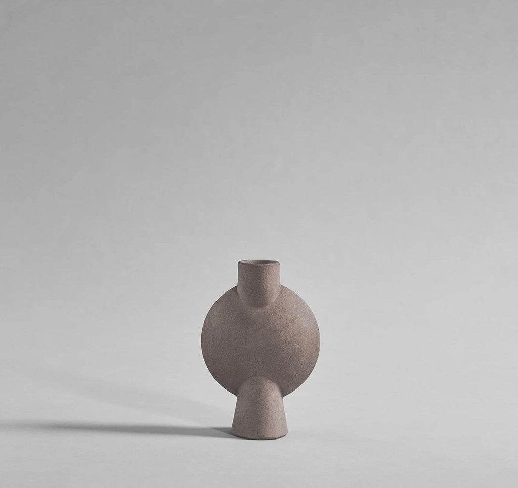 Sphere Vase Bubl, Mini - Taupe, L13 / W6