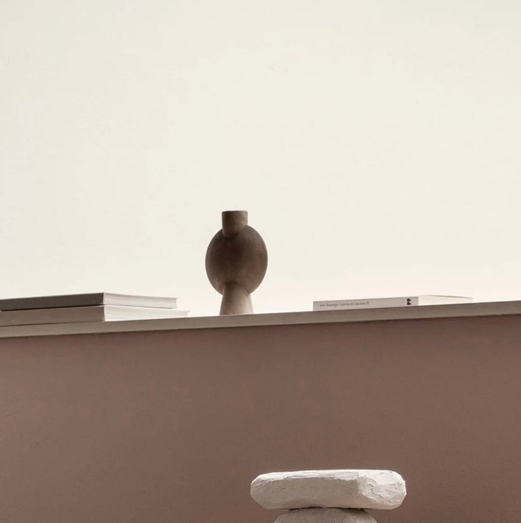 Sphere Vase Bubl, Mini - Taupe, L13 / W6