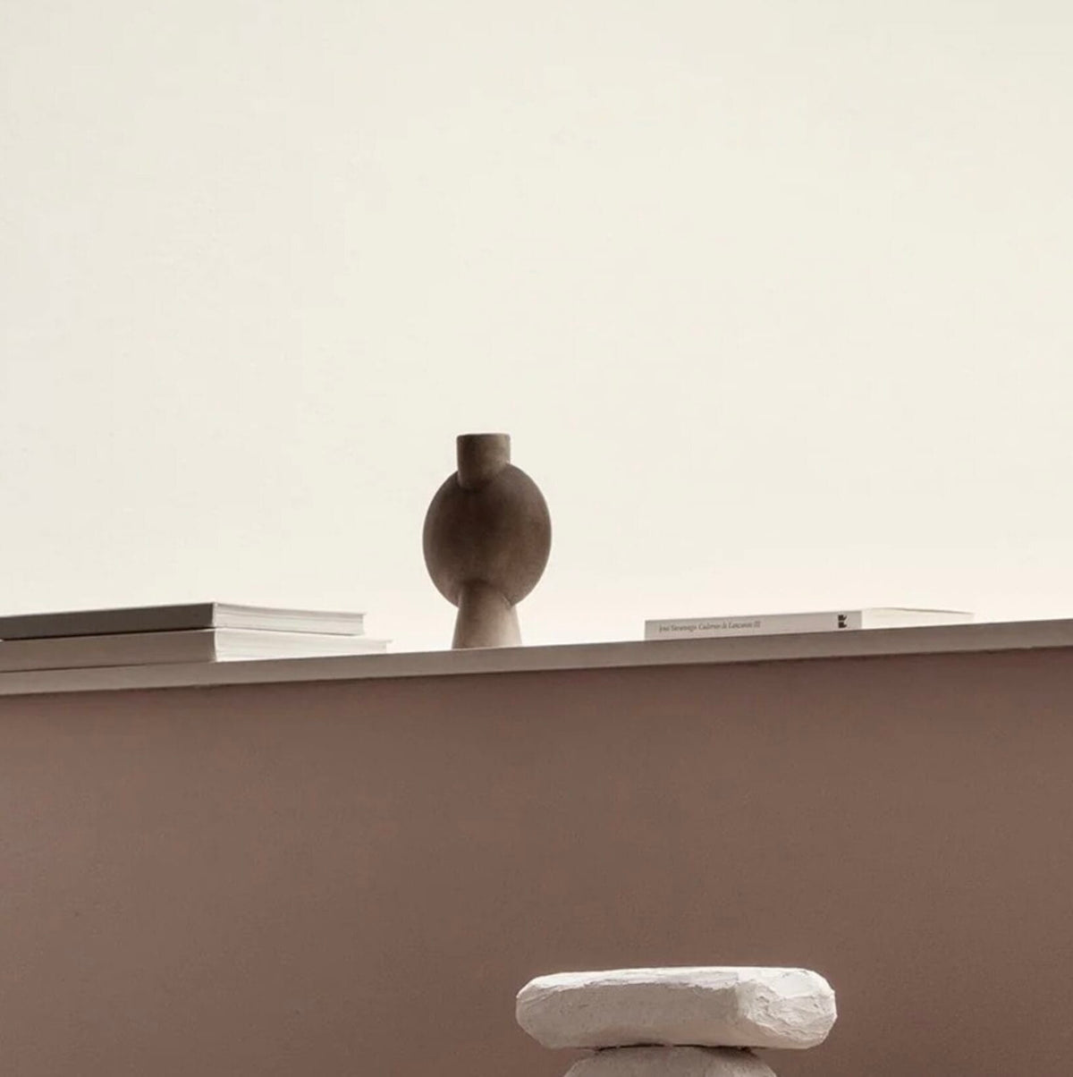 Sphere Vase Bubl, Mini - Taupe, L13 / W6