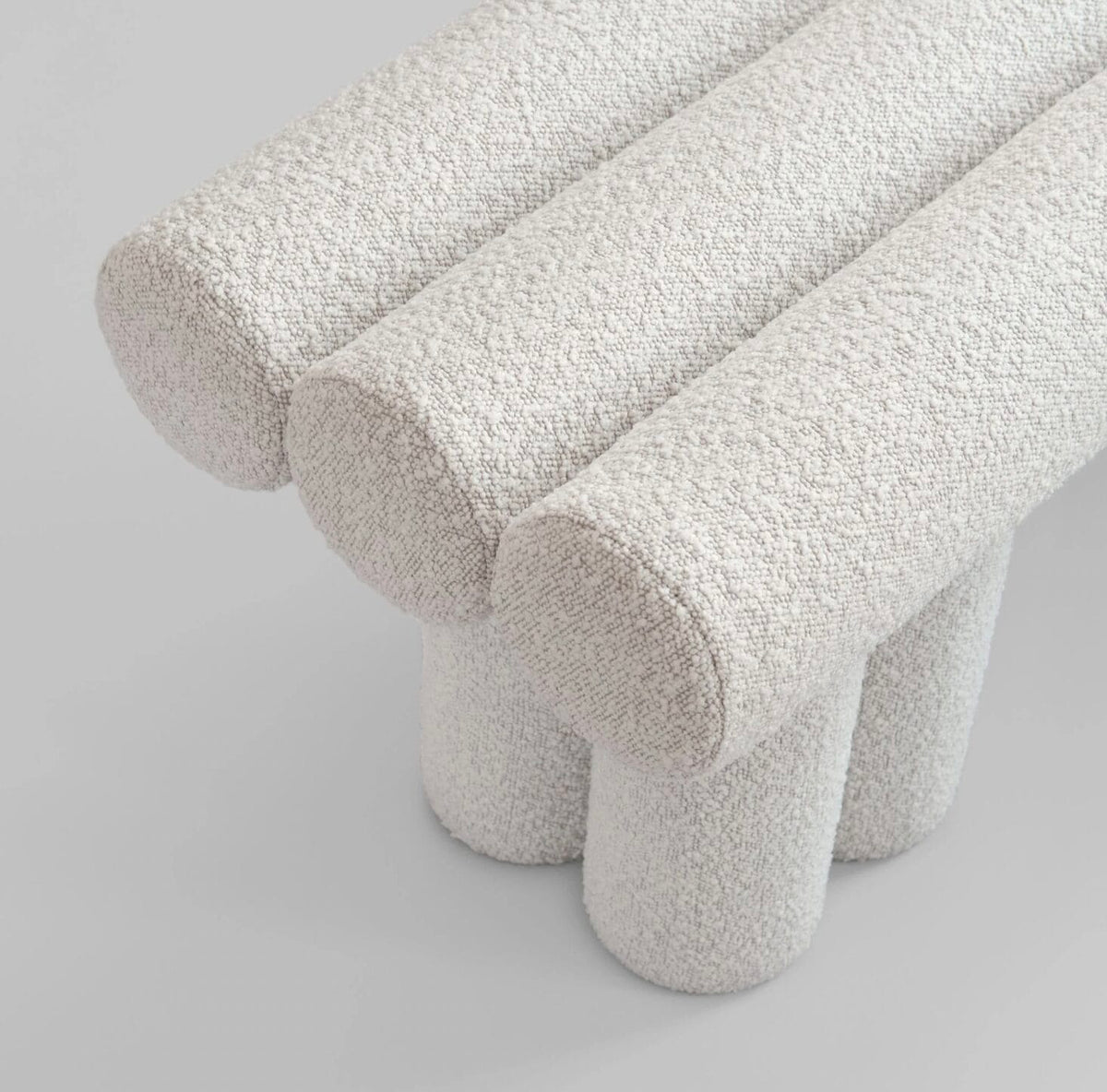 Hiro Bench – Off White H48.5 x L120 x W39cm