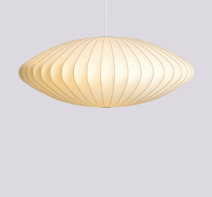 Nelson Saucer Bubble Pendant-Large-Off White