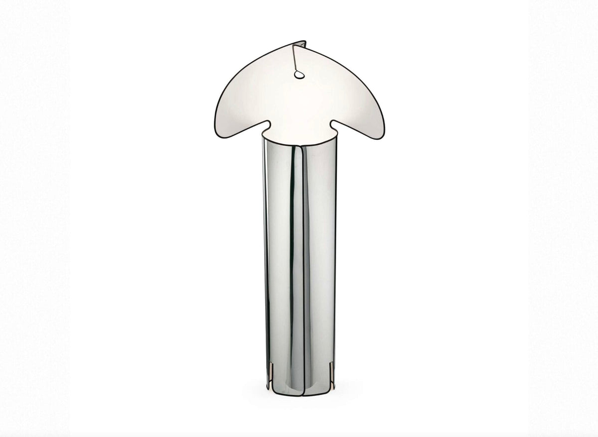 Chiara Floor Lamp - Stainless Steel, D72 x H145cm