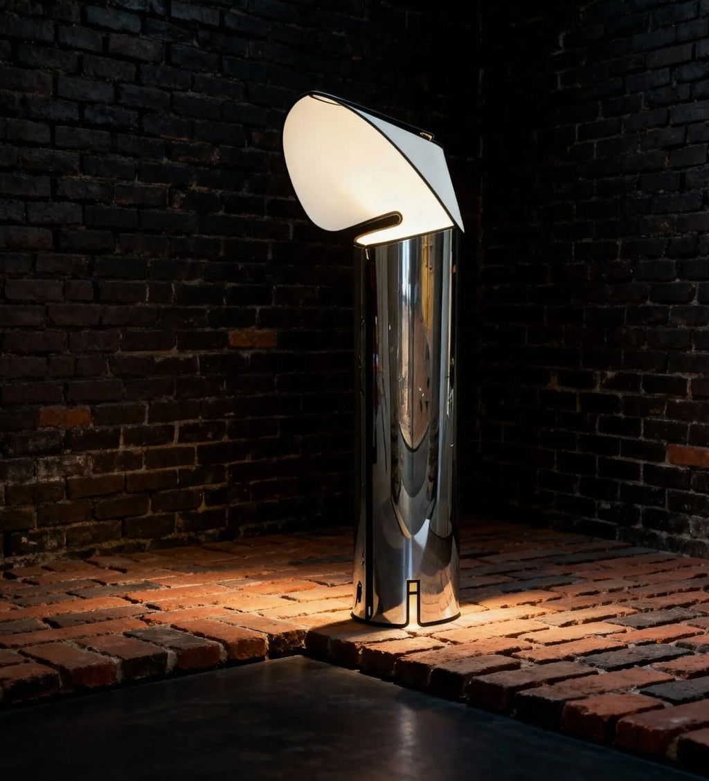 Chiara Floor Lamp - Stainless Steel, D72 x H145cm