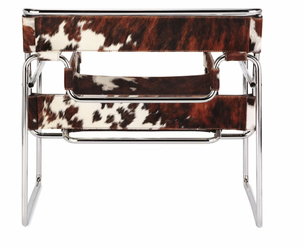 Wassily lounge chair, chrome frame, Haired Hide