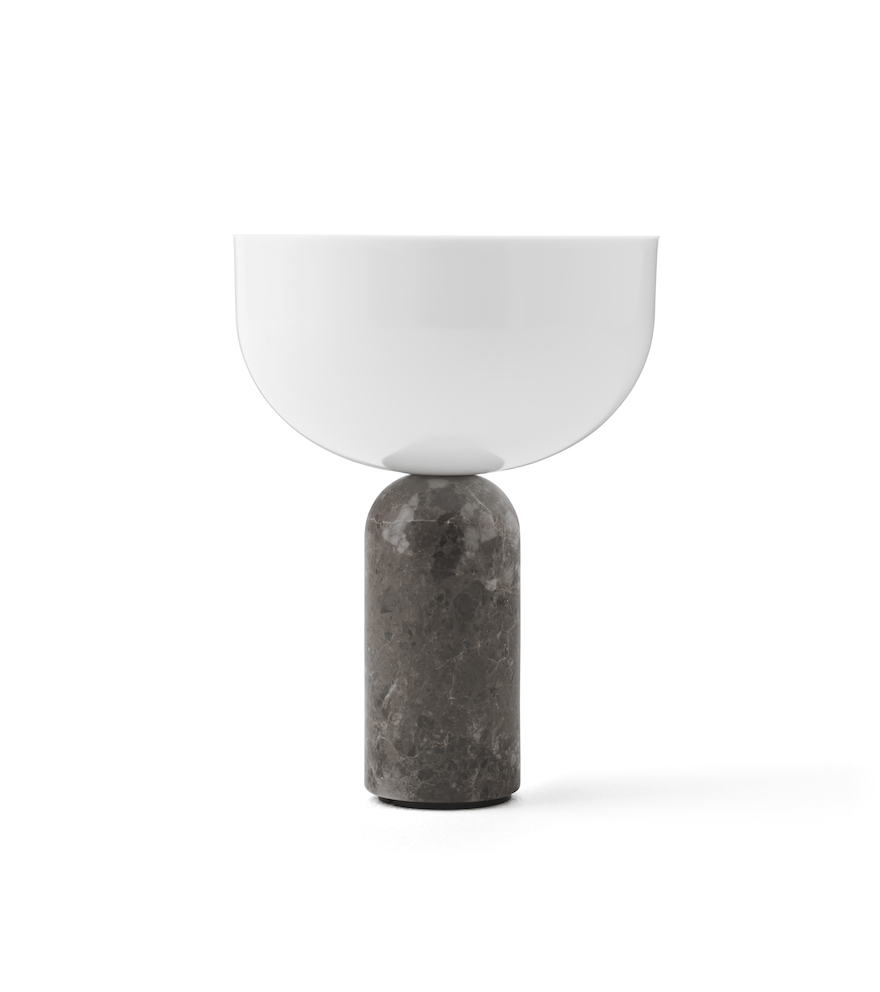Kizu Portable Lamp, Grey Marble Ø18 cm