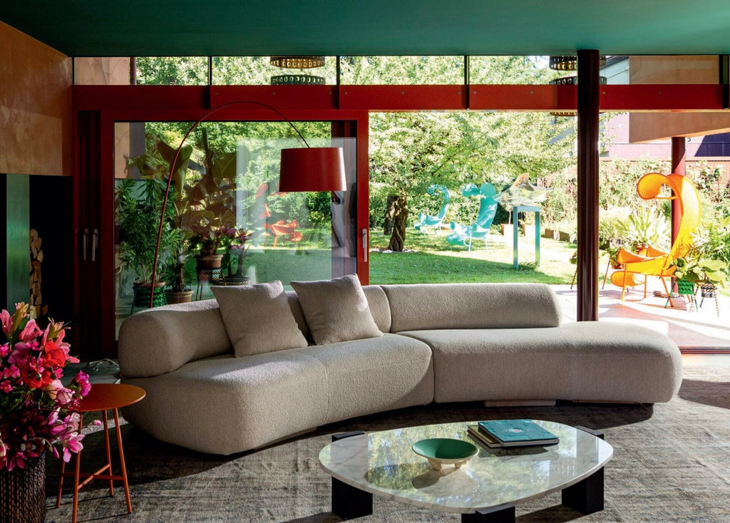Gogan Composition Sofa CC3Dx and CC3S, Cat S, Milky, W365 x D148 cm