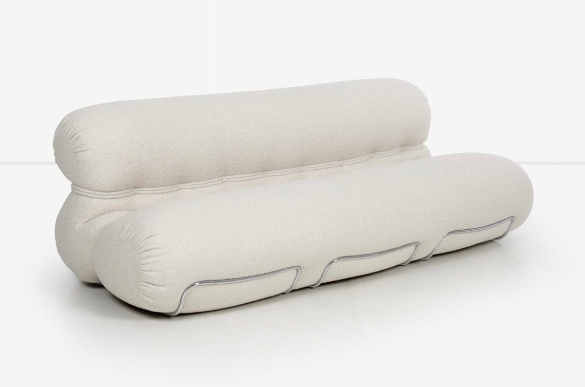 Orsola Sofa, Cat U, Ulmus 01, Chrome frame, 240 cm