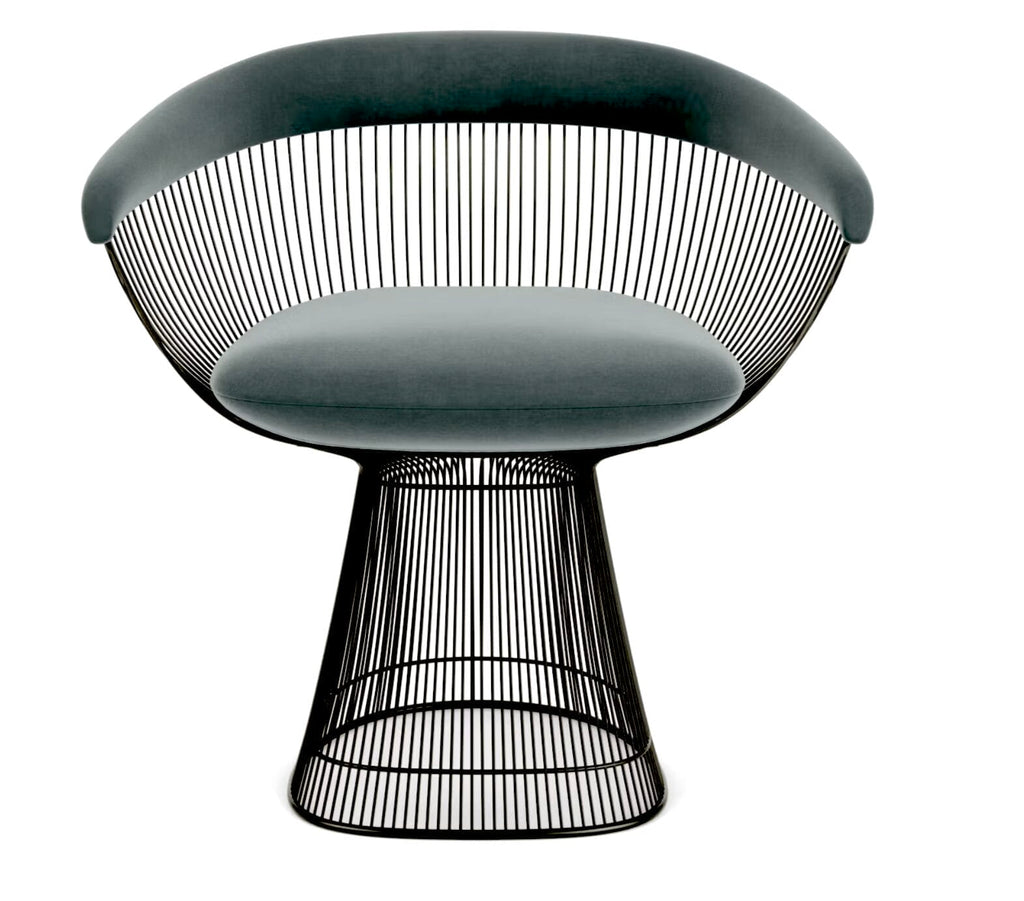 Platner Side Chair, Dedar Eva Cactus 169, Metalic Bronze
