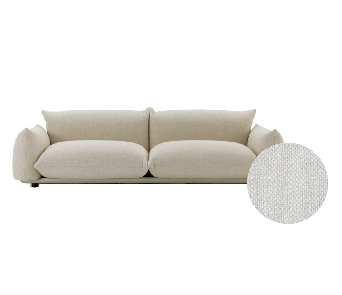 Marenco Soft Sofa, Otis color 7 Snow, CAT T3, W254 x L96 x H70cm,