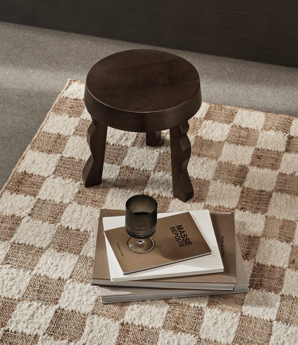 Faye Stool - Dark Stained Mango