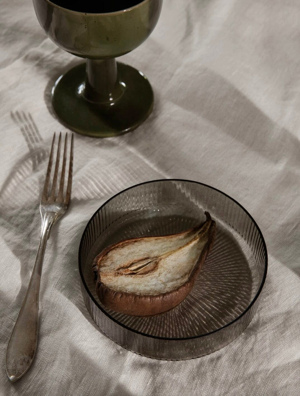 Ripple Serving Bowls - Set of 4 - Smoked Grey