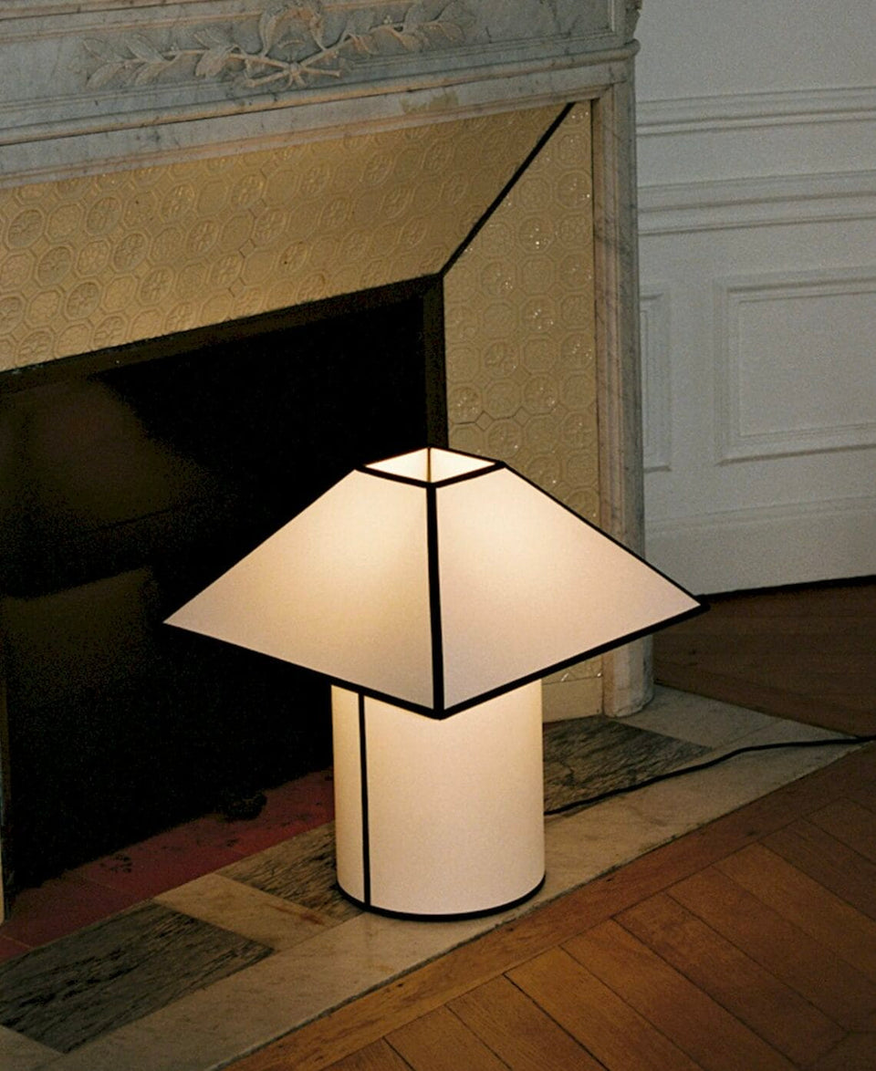 Ava Pyramid Table Lamp-450-White