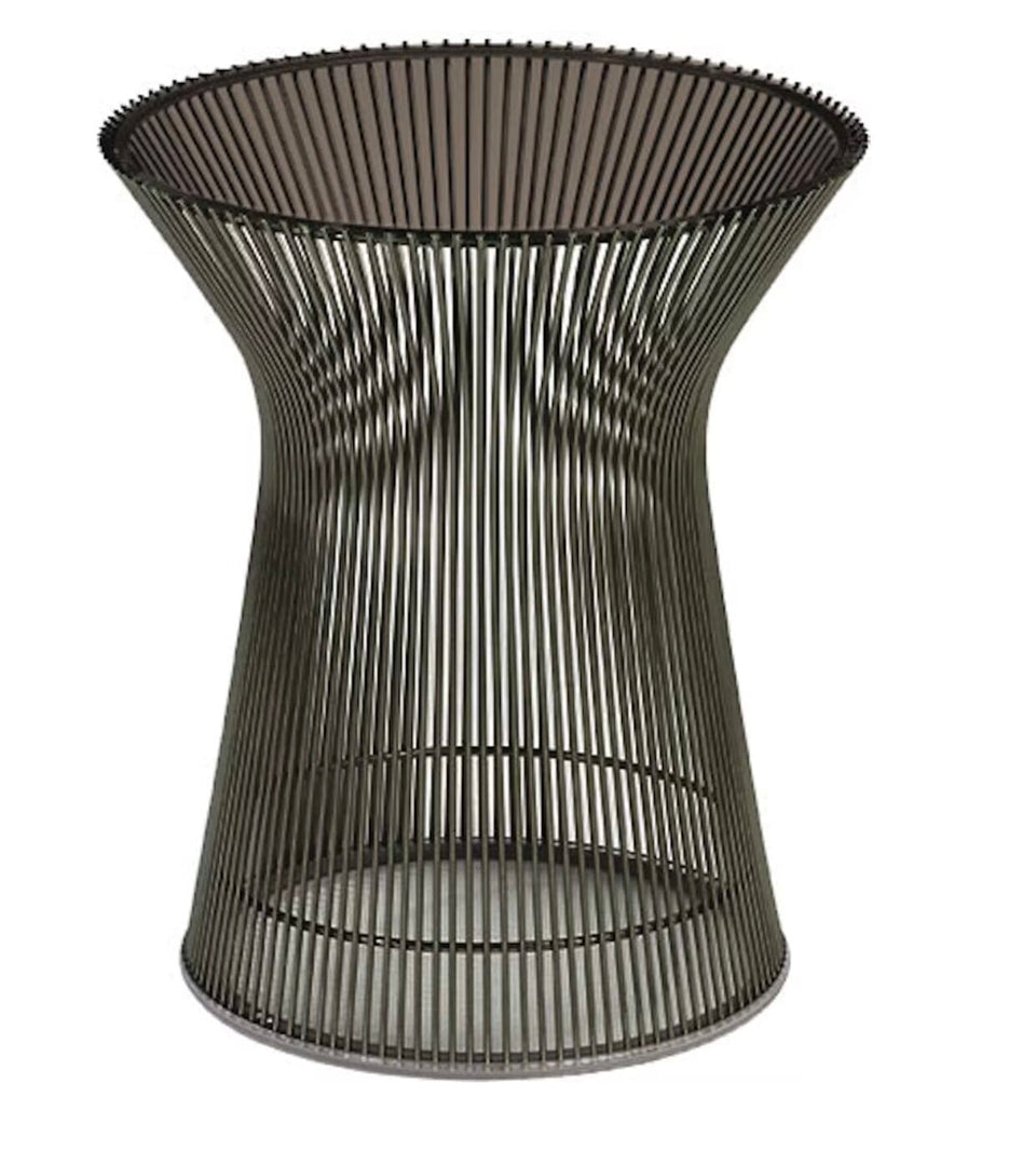 Platner Table, Bronze Glass Ø40 cm