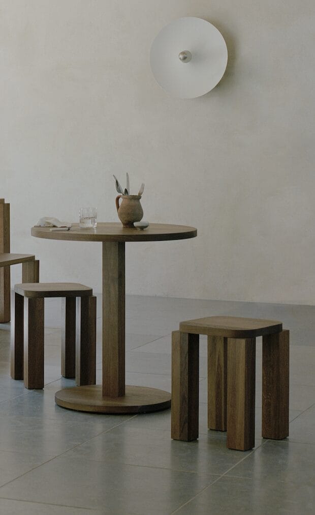 Atlas Stool, Fumed Oak