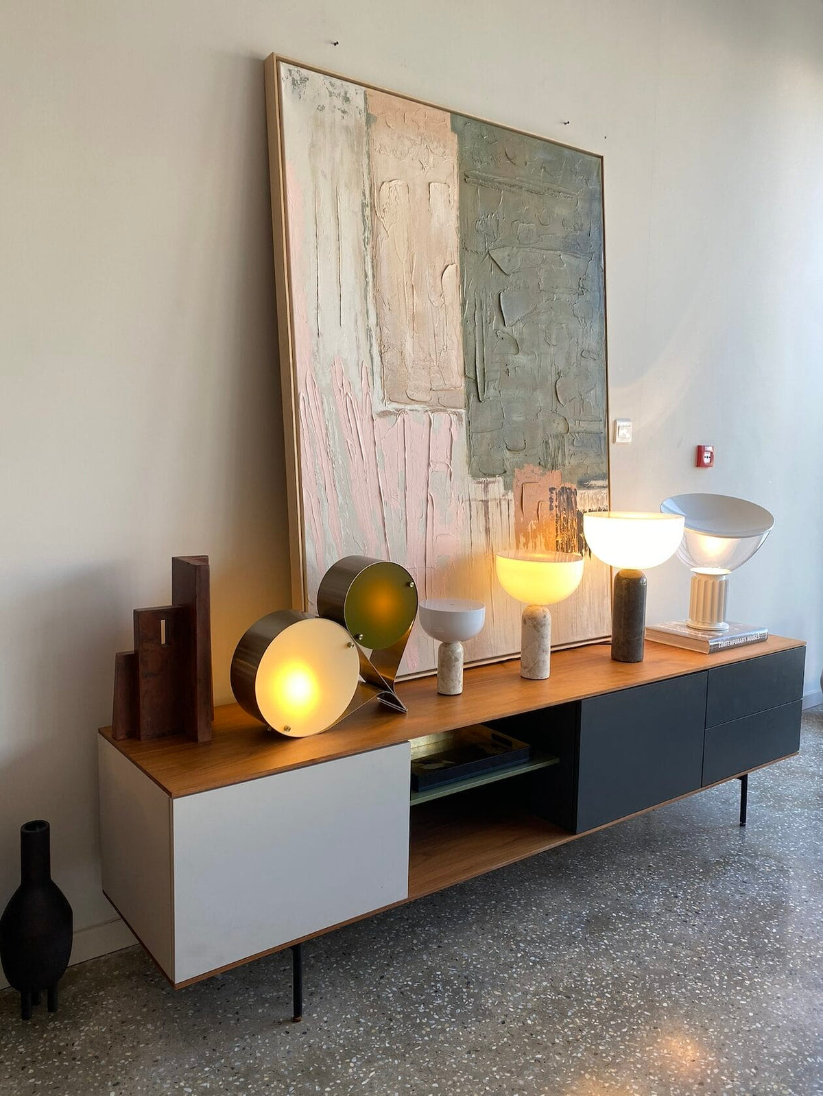 Sideboard, Metal Frame W228 cm/D46cm