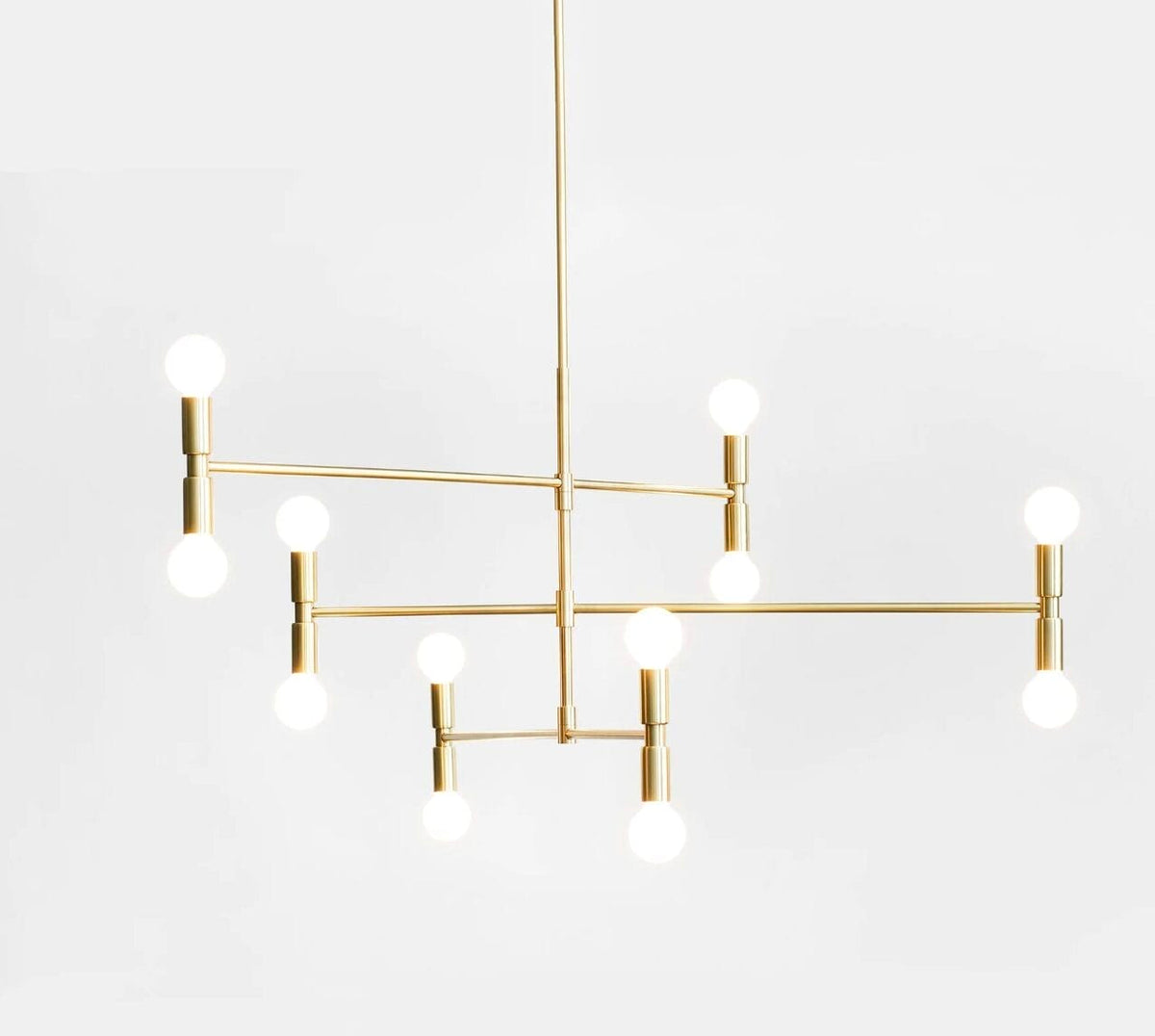 Dot Atomium Pendant, Finish: Brass, Total Height 54.5/1384 mm, CE