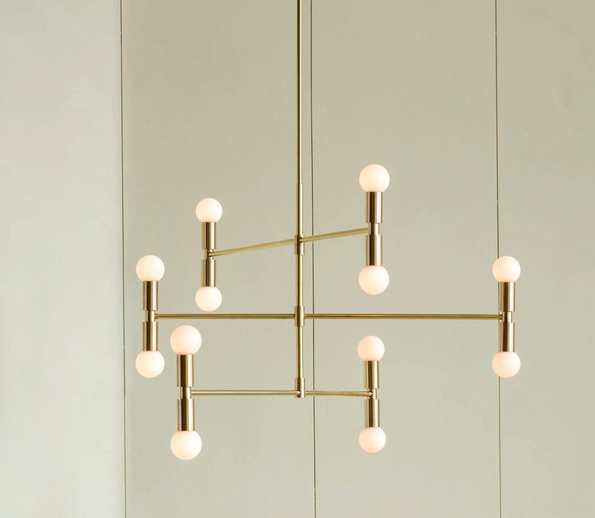 Dot Atomium Pendant, Finish: Brass, Total Height 54.5/1384 mm, CE