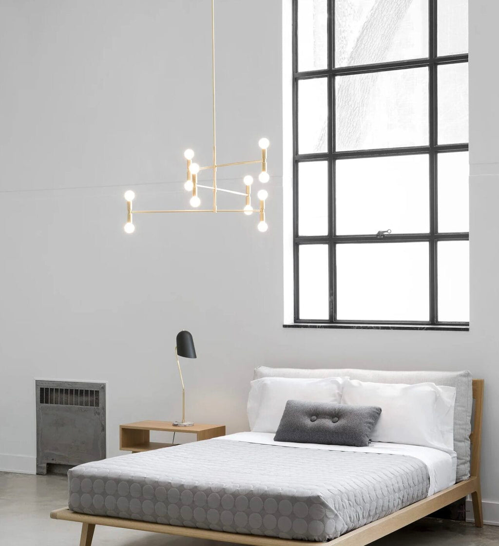 Dot Atomium Pendant, Finish: Brass, Total Height 54.5/1384 mm, CE
