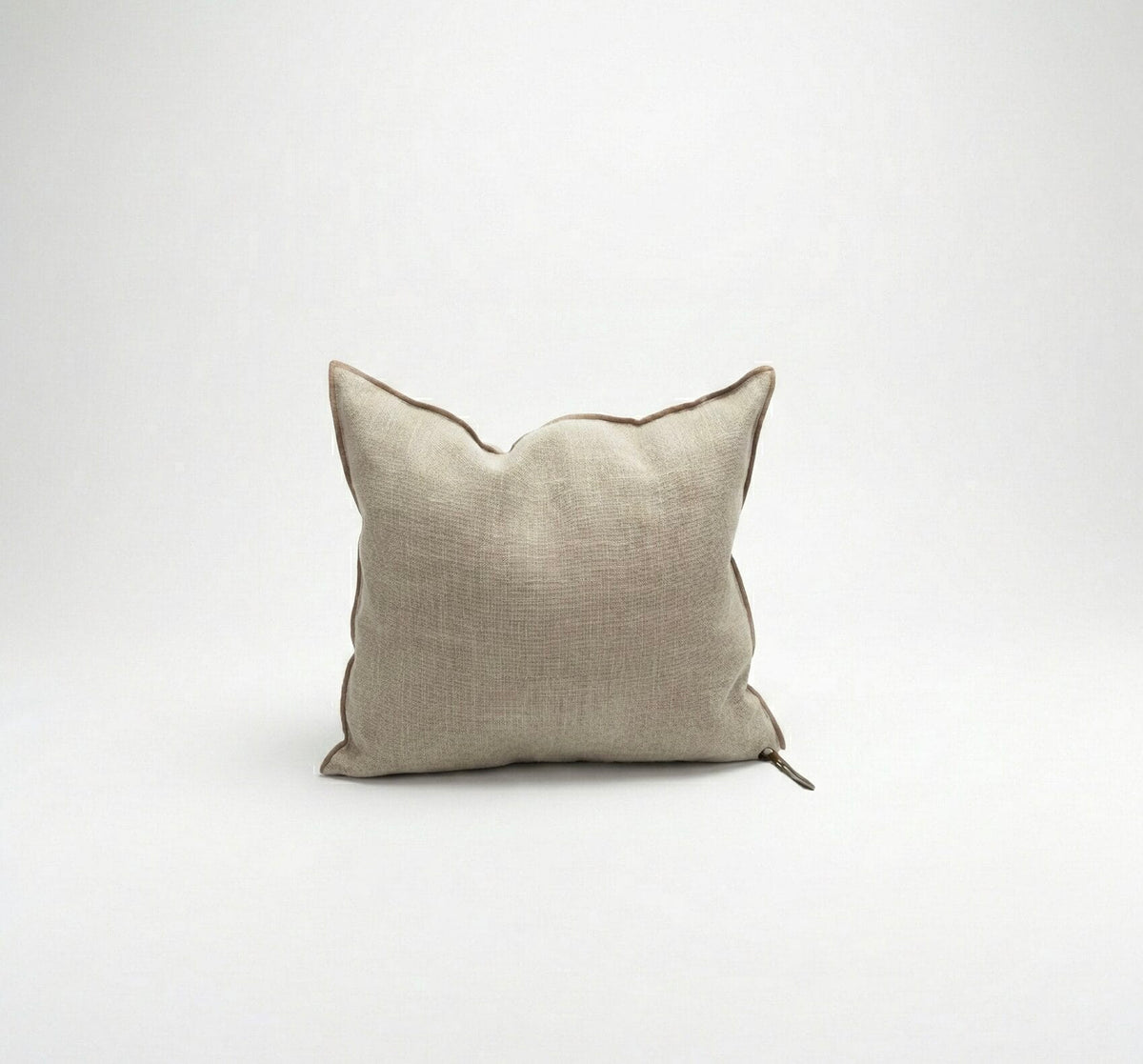 Toile de Lin Vintage Cushion, Naturel, 50 x 50 cm
