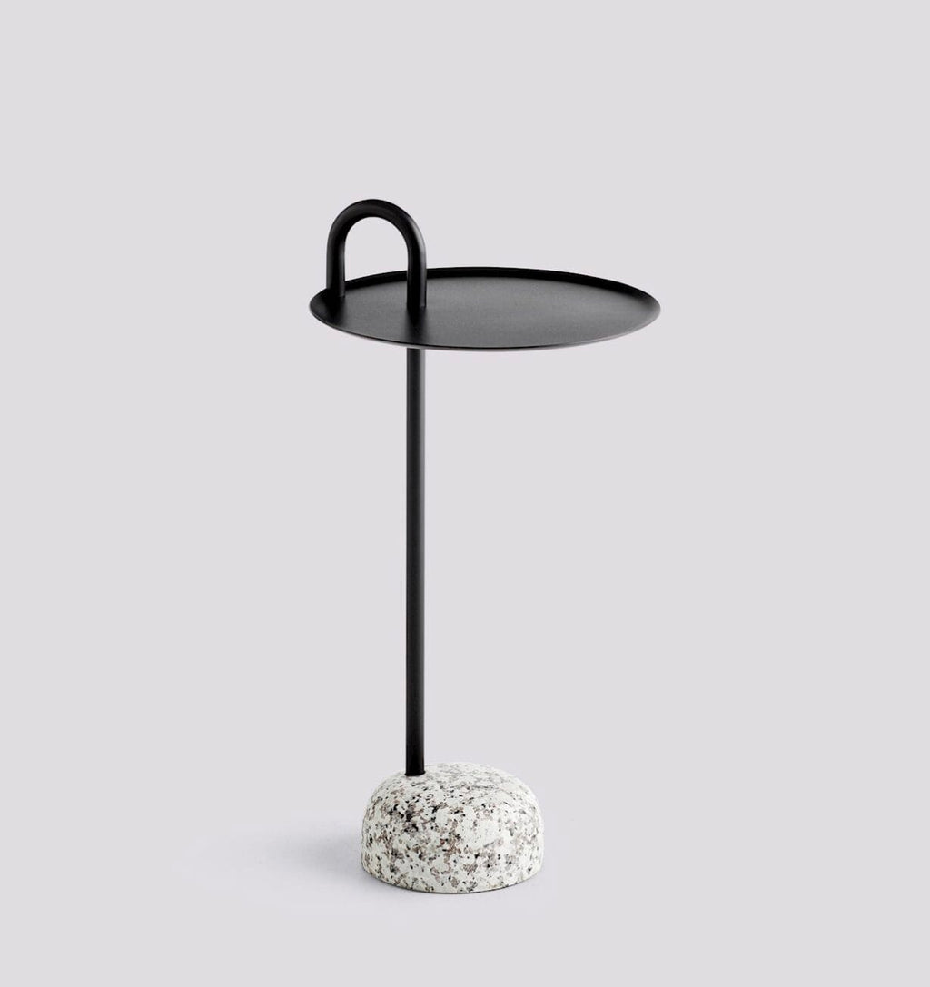 Bowler Granite Base Black Powder Coated Steel Tabletop Ø36