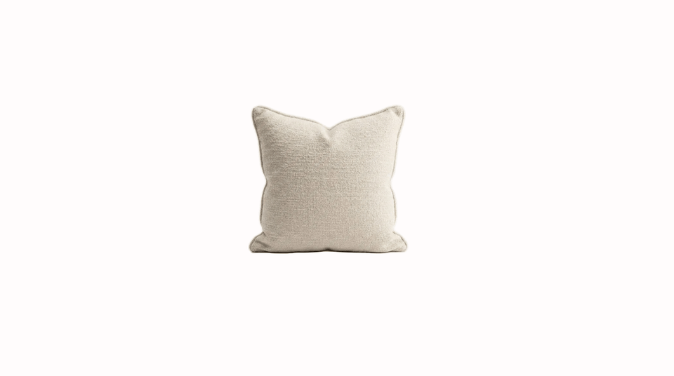 Cushion Vice Versa Naples Canvas Upcycled Fior di Latte 50 x 50cm