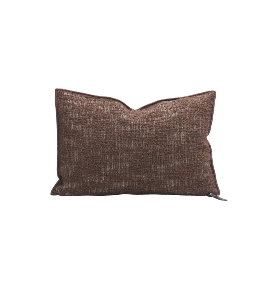 Cushion Vice Versa Canvas Biella Dévorée, Nutmeg