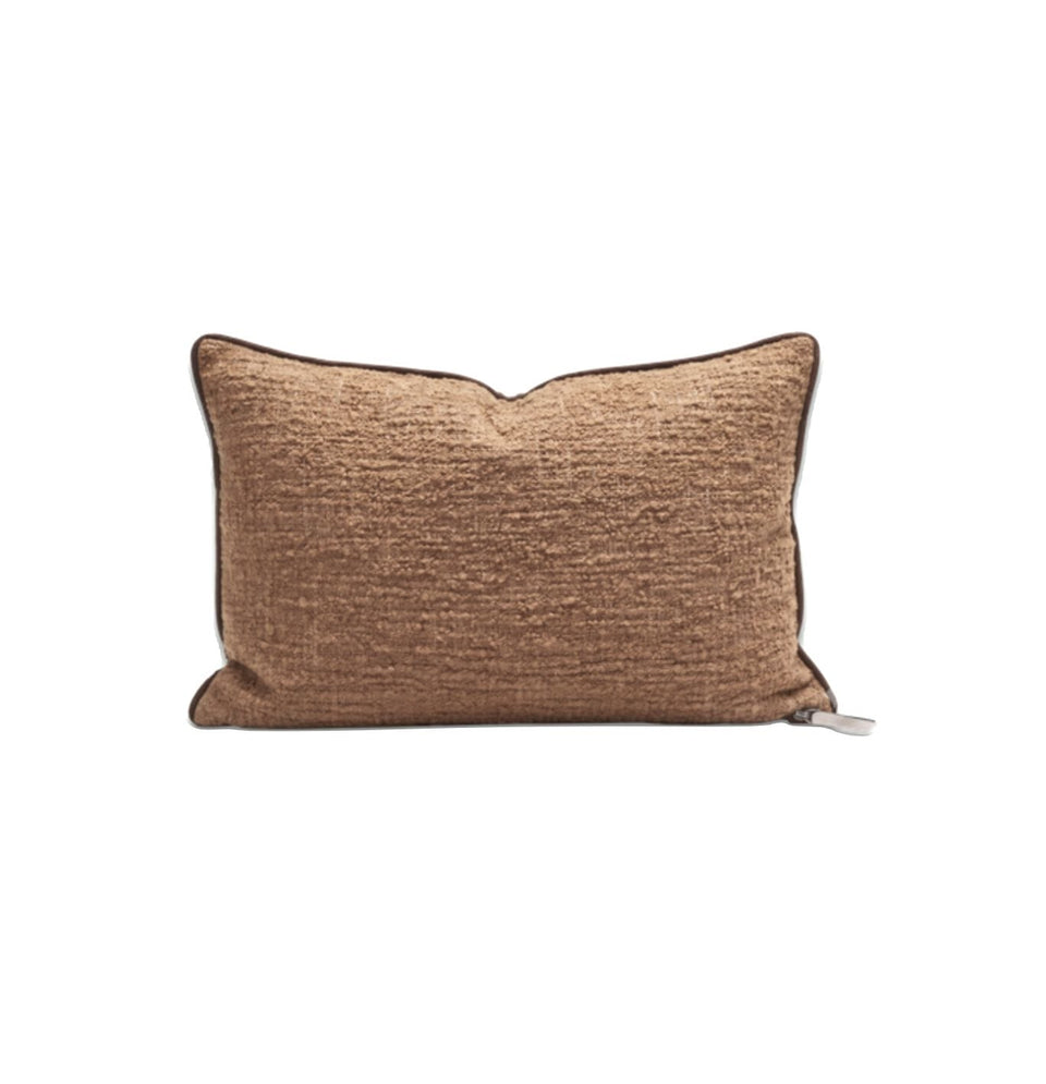 Cushion Vice Versa Canvas Biella Dévorée, Havane 40 x 60cm
