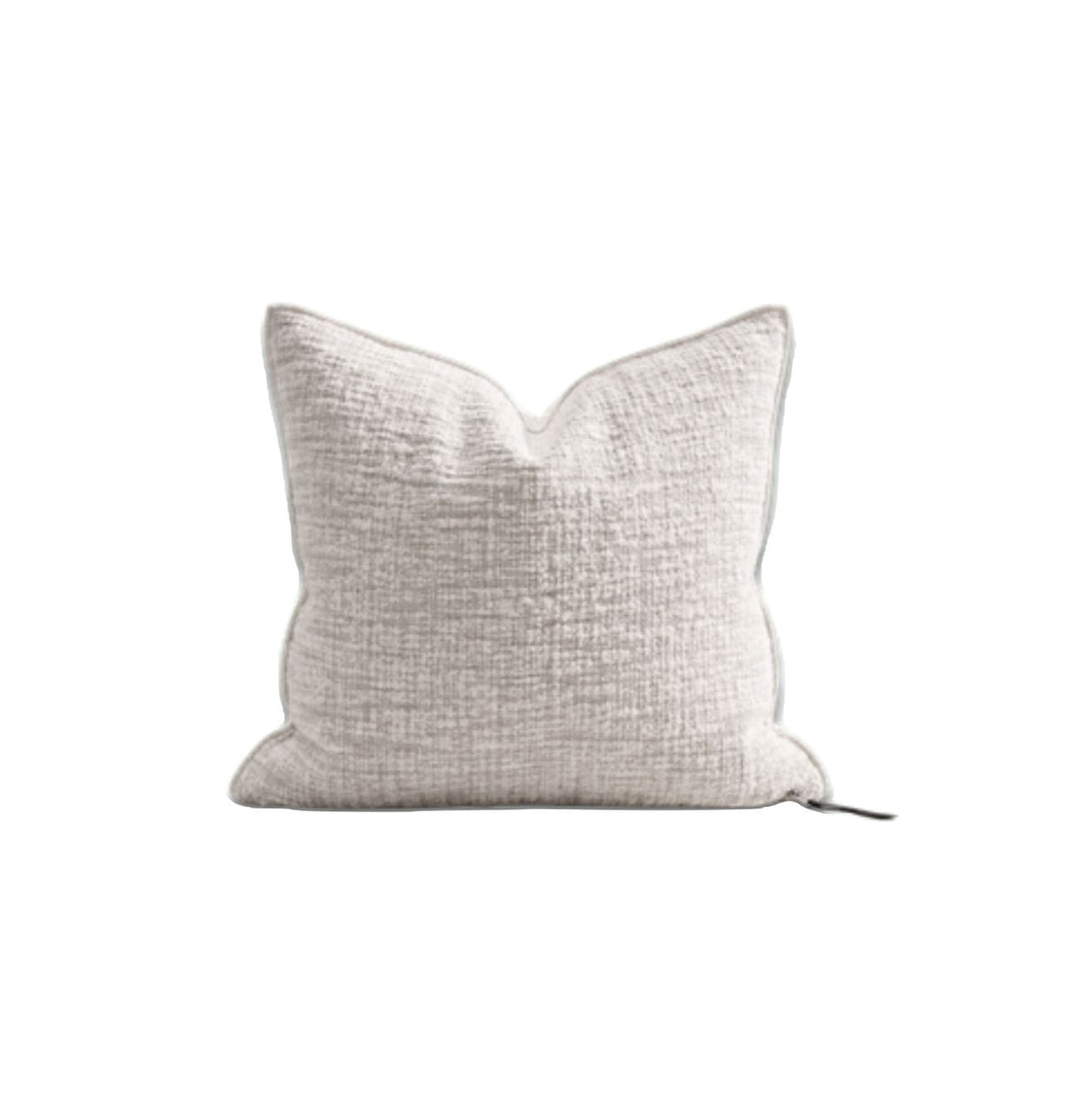 Vice Versa Cushion Canvas Biella Dévorée Off White 50 x 50cm