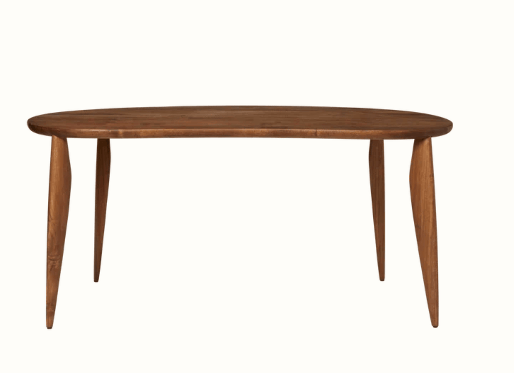 Feve Table, Walnut, W: 160 x H: 73 x D: 86 cm