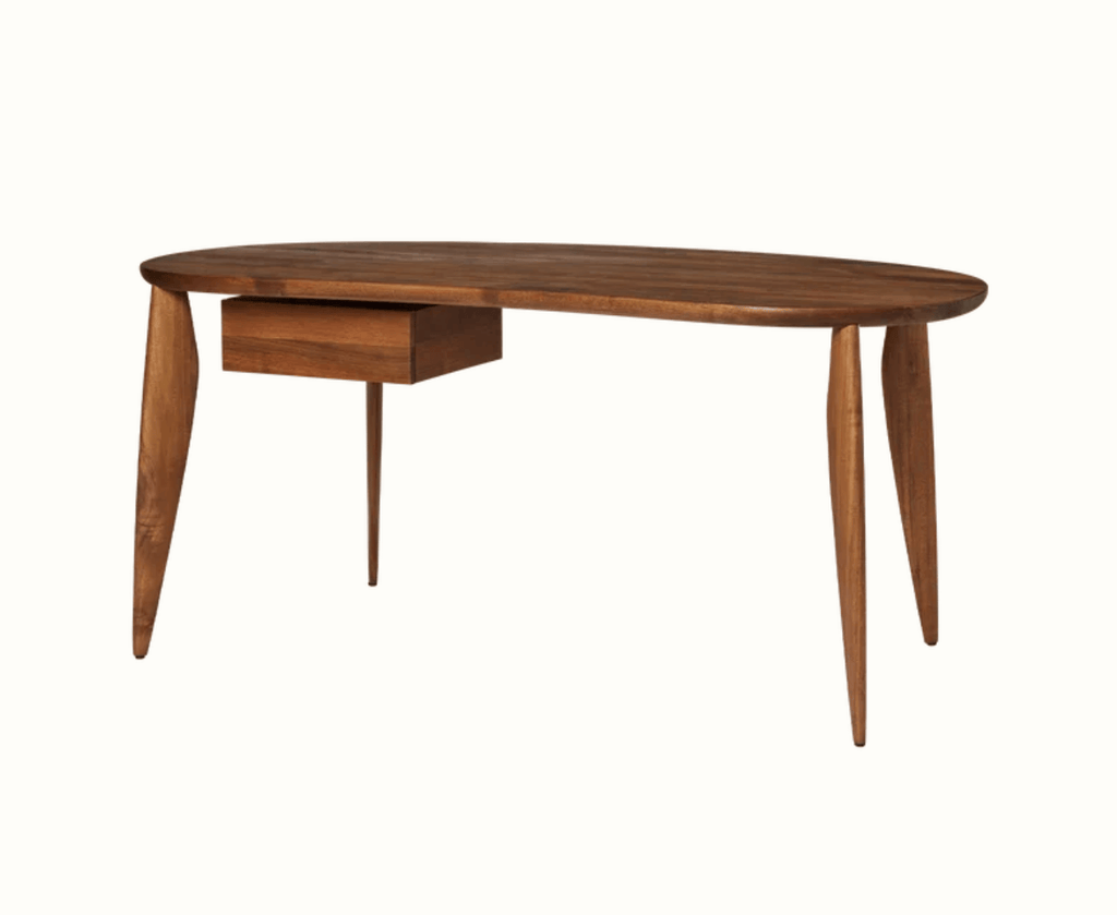 Feve Table, Walnut, W: 160 x H: 73 x D: 86 cm
